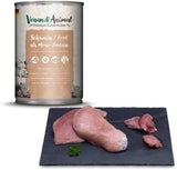 Venandi - Nourriture humide premium pour chats - porc comme protéine unique, 6 x 400g (paquet de 6), sans céréales avec un supplément de viande