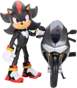 Sonic 3 The Movie Shadow Figure, 15 cm, mobile, y compris Shadow Mobile de Jakks Pacific, Acoustic, Black Action figures Naty Shop