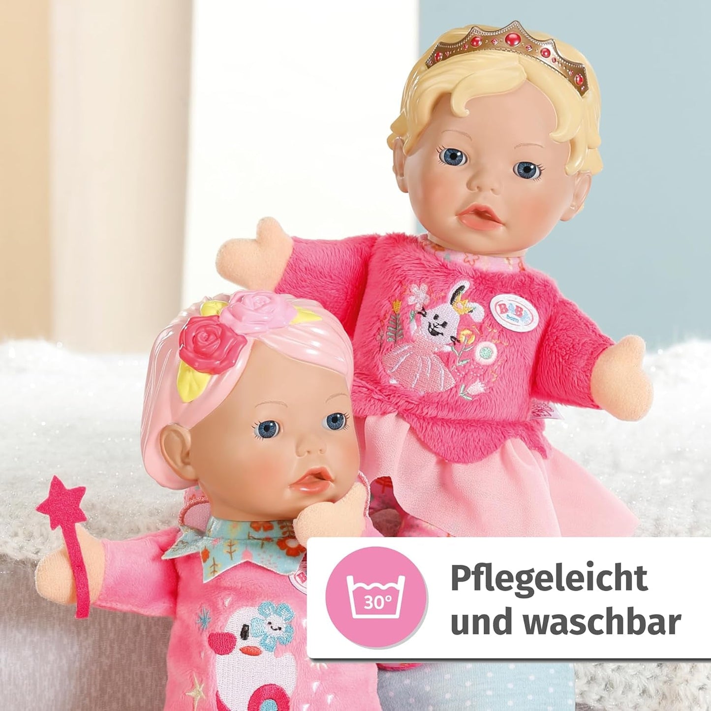 BABY born for babies Fee Poupée au corps souple avec poches pour les doigts dans les bras Marionnette à main de 26 cm de haut 834695 Zapf Creation