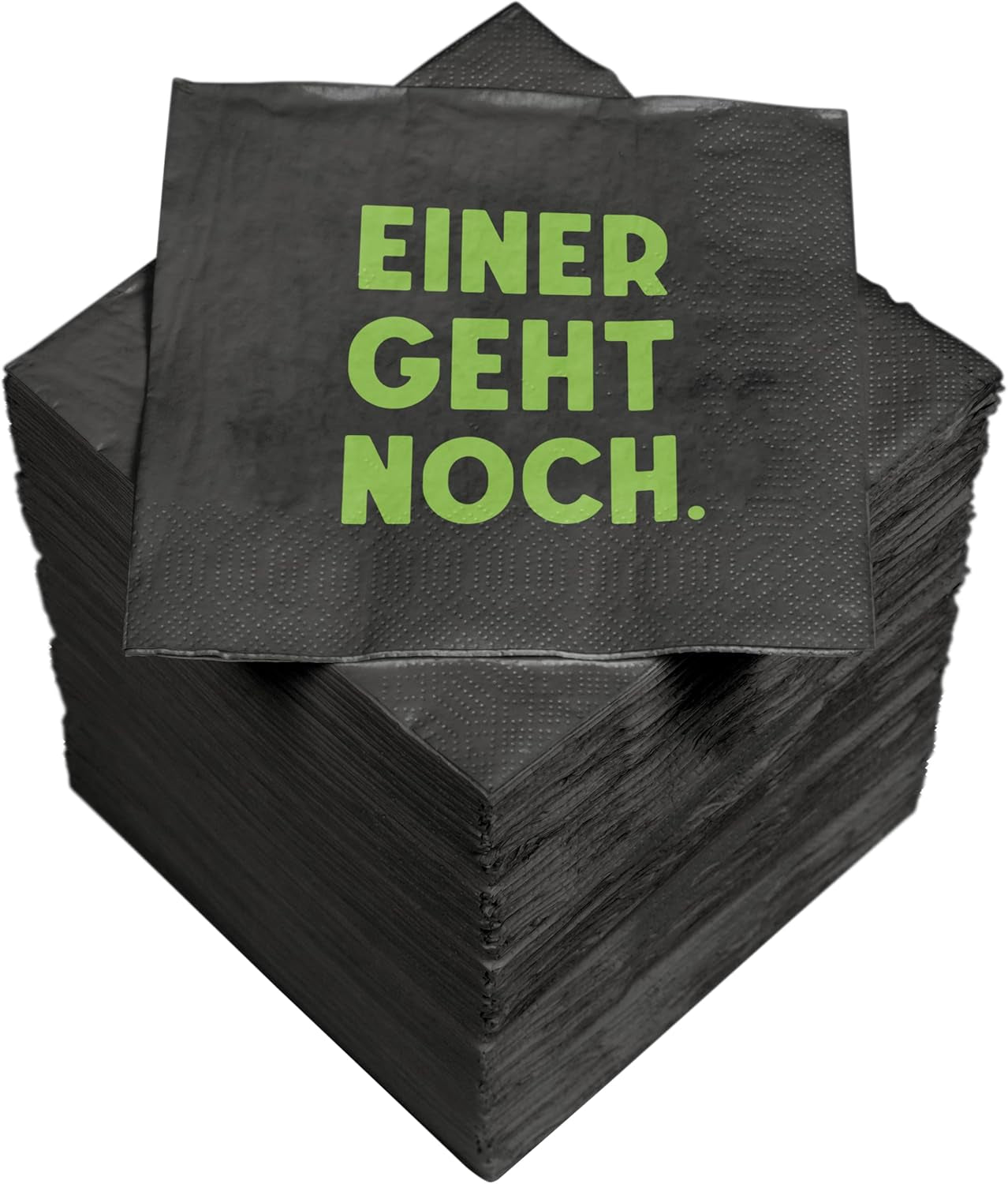 Serviettes de cocktail HEKU 'Schön Dass Du Da Bist', 3 couches, 25X25Cm, 150 pièces I Design élégant I Idéal pour les célébrations I Pratiquement emballé