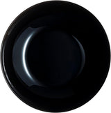 Arcopal Zelie service de table en verre noir, 12 pièces, 4 places, noir