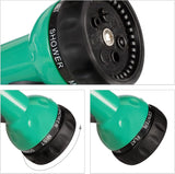 Relaxdays Tuyau spiralé extensible jusqu'à 20 m Tuyau d'arrosage flexible avec pulvérisateur d'eau 7 modes de pulvérisation Vert