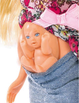 Simba 105734000 - Steffi Love Welcome Baby, poupée enceinte, accessoires, poupée mannequin, 29 cm, pour les enfants à partir de 3 ans