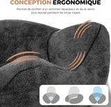 Oreiller de Voyage Gonflable, Oreiller de Voyage avec Masque de Sommeil + Bouchons d'Oreilles + Sac de Transport, Super Léger et Portable, Idéal pour Avion, Voiture, Maison, Bureau, Noir Naty Shop Oreillers de Voyage