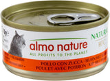 Almo Nature HFC Nourriture humide naturelle pour chat - Recettes assorties au poulet - 6 x 70g