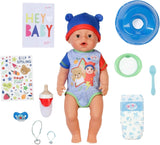 BABY Born Jonas - poupée 43 cm - 10 fonctions dont accessoires et matelas - Fonctionne entièrement sans piles - Convient aux enfants à partir de 3 ans