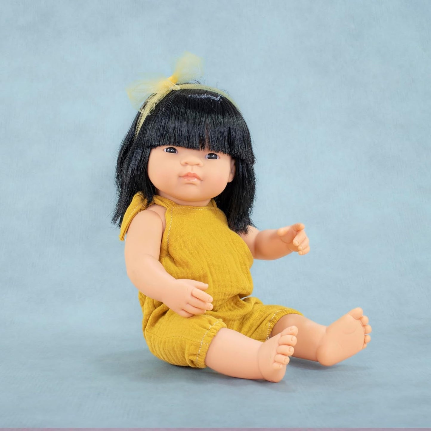 Poupée Miniland, 38 cm, fille asiatique. Fabriqué en Espagne. Anatomiquement correct. Collection Mon ami et moi