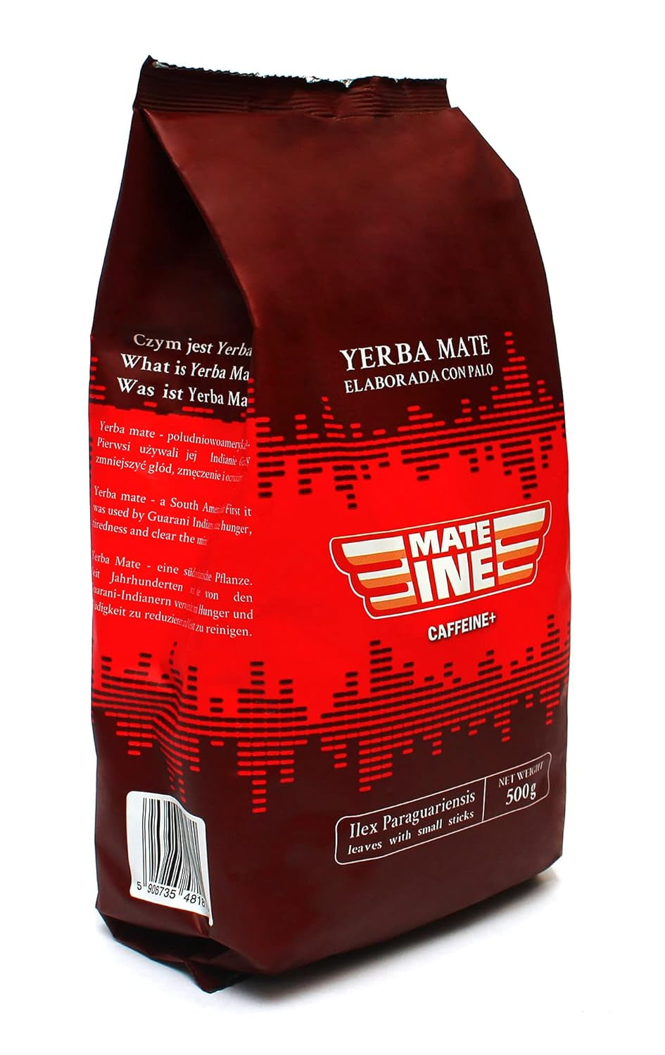 Service à thé à la caféine Mate Energy | Thé énergétique Yerba Mate Taragui 500 g | Thé Caféine Mate | Alternative aux boissons caféinées et énergisantes | Thé Yerba Mate aux feuilles entières 1 kg