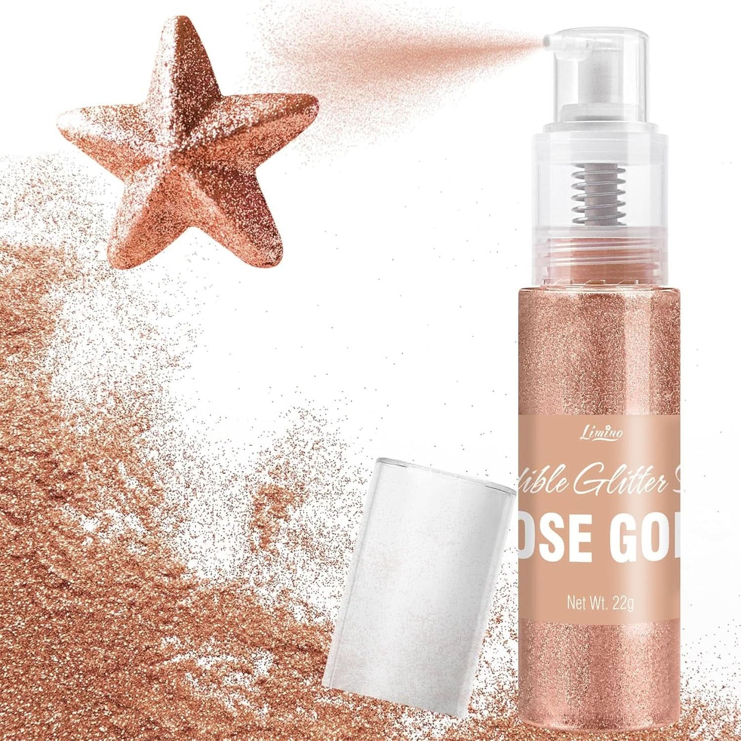 Paillettes comestibles, spray, couleurs variées, 22 grammes Naty Shop