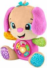 Fisher-Price Laugh & Learn JFD35 Peluche avec étapes intelligentes Jouet d'apprentissage musical pour bébé à partir de 6 mois, Version multilingue : italien, espagnol, portugais, anglais, JFD35 Toys Bebe Naty Shop Titre par défaut