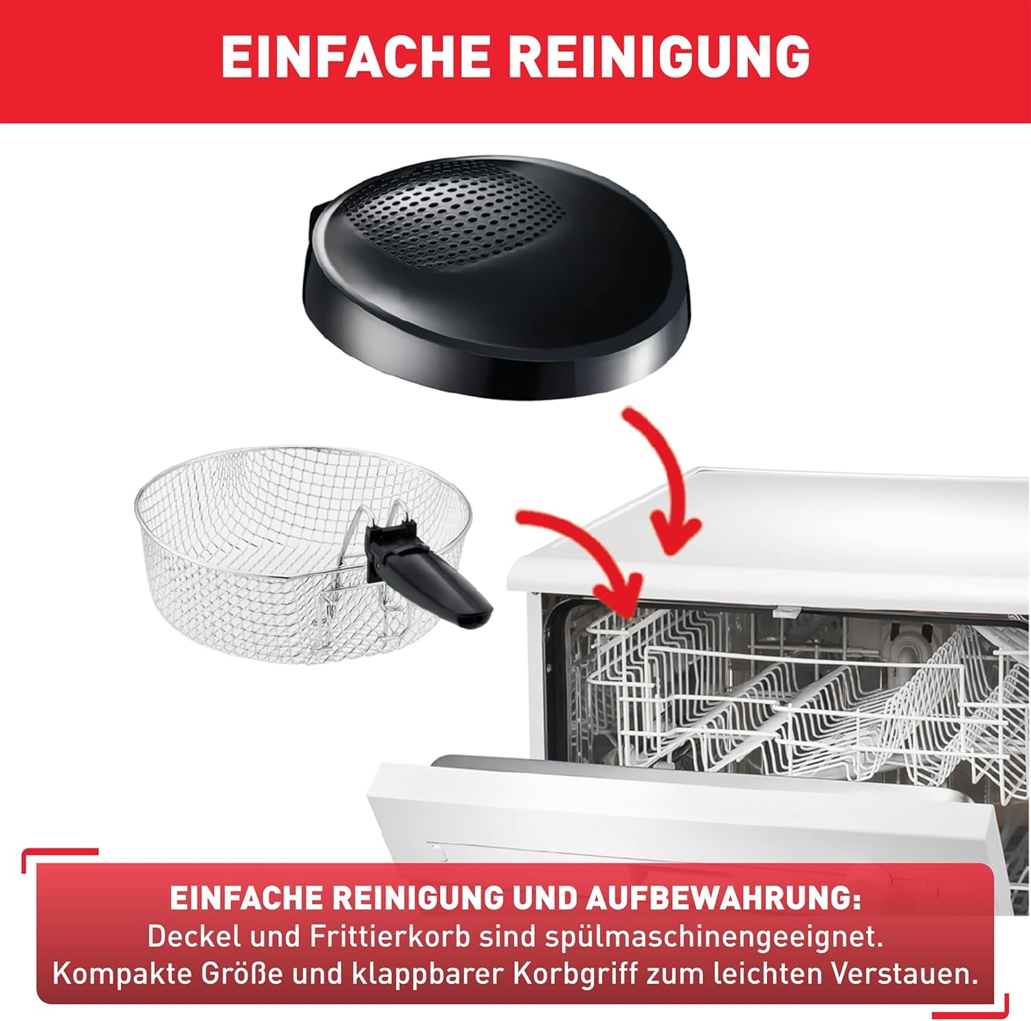 Friteuse Tefal Maxi Fry, technologie Cool Wall, 1,2 Kg, thermostat réglable Électroménager Naty Shop