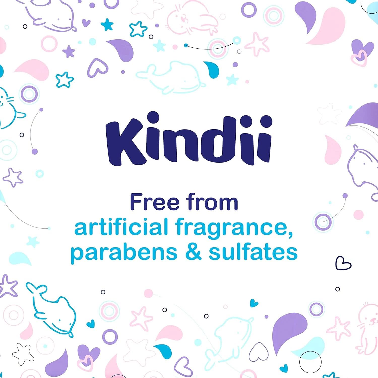 Kindii Feuchttücher Für Babies Und Kinder Pure Water 99% - 99%Ige Zusammenzeit Auf Wasserbasis - Allantoin - Unparfümiert - Dermatologisch Getestet - Für Empfindliche Haut - 720 Stück - 12X60 Stück Naty Shop