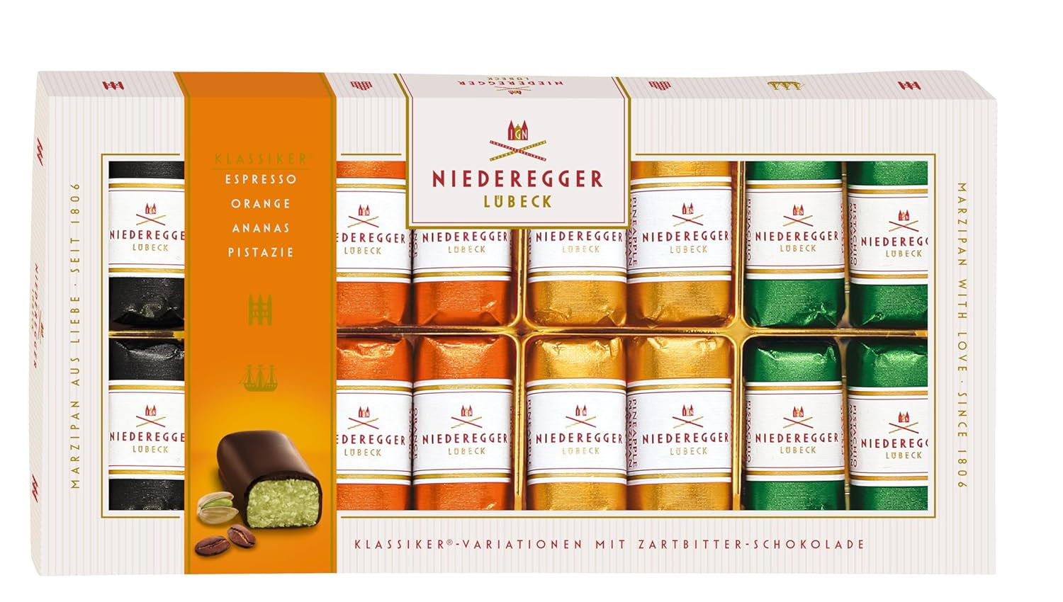 Pâte d'amande Niederegger Variations Classiques 200g