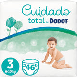 Couches Total Care, taille 3, 46 couches, protection douce de la peau, avec des matériaux d'origine végétale