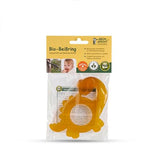 GRÜNSPECHT Anneau de dentition en caoutchouc naturel biologique pour bébés, massage des gencives, sans BPA, doux, favorise la motricité fine, motif dinosaure (639-V1)