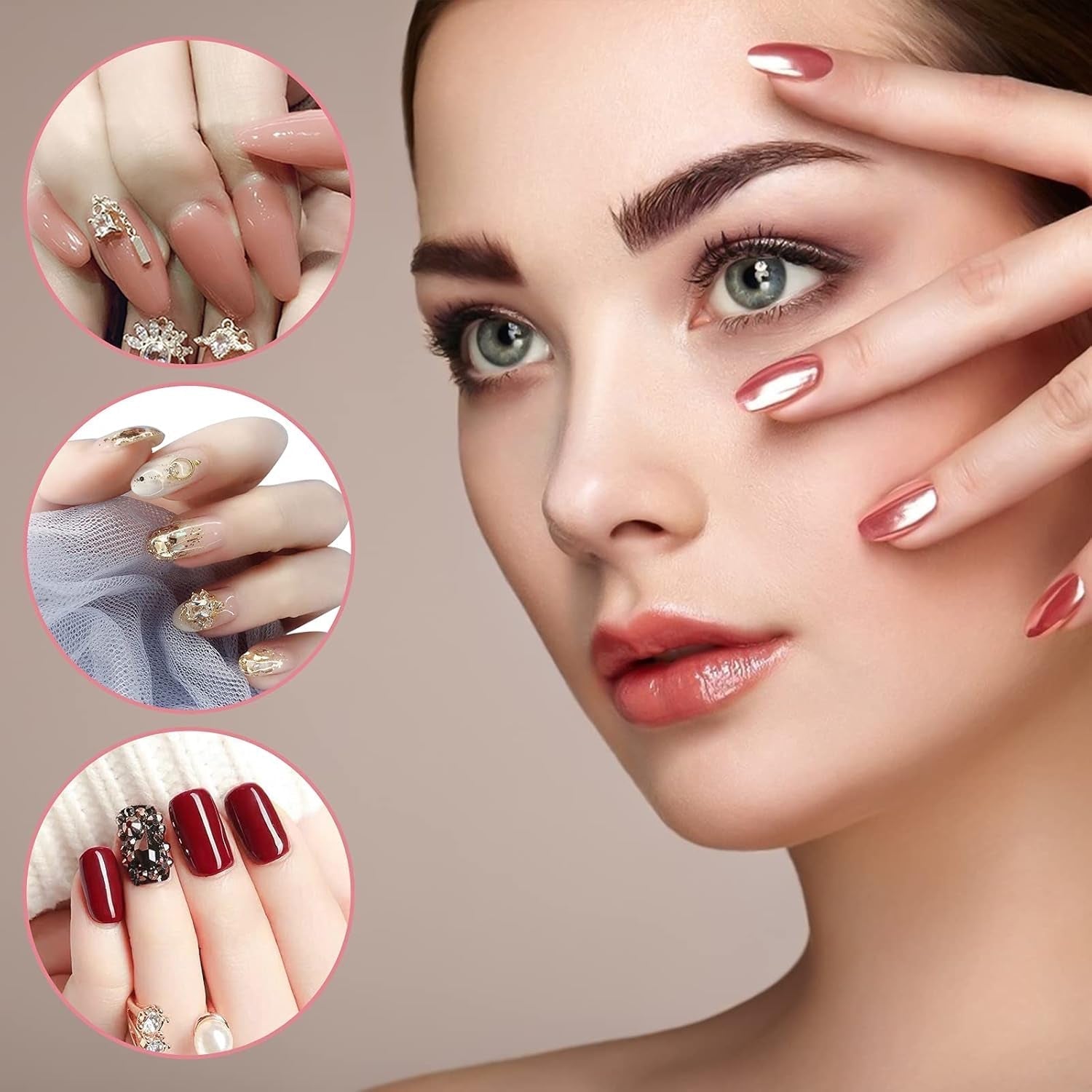 Clips à ongles, clips de manucure, clips à ongles transparents, clips en polygel transparents, extensions d'ongles à construction rapide, assistant de gel, 10 pièces
