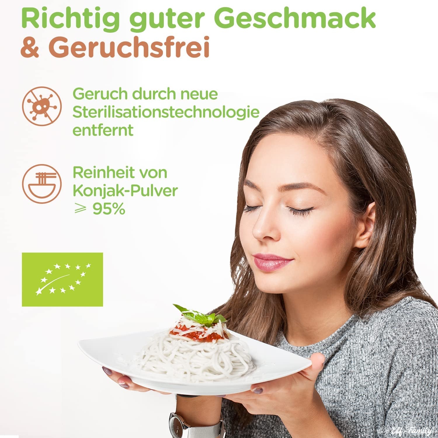 Elf-Family 270g x6er Box (paquet de 12) Bio Konjak Nudeln Ultra Low Carb Shirataki Nudeln Vegan Glutenfree-Instant Nudeln sans Kohlenhydrate/Keto/Kalorienarme/Fettfrei/Zuckerfrei -Spaghetti MHD : 12/11/2026