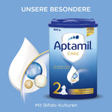 Aptamil Care 2 - Lait de suite après 6 mois, avec Oméga 3 et 6, DHA et ARA, sans huile de palme, nourriture pour bébé, lait en poudre, 1 x 800 g (paquet de 6)