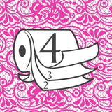 Papier toilette Renova 4 couches blanc décoré parfumé - 12 rouleaux rouleau Blanco Decorado Perfumado