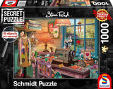 Schmidt Spiele 59654 Puzzle secret, Dans la salle de couture, puzzle 1000 pièces Puzzle Naty Shop Titre par défaut