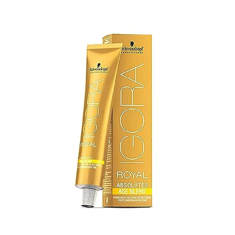 Igora Royal Absolute Age Blend Coloration pour cheveux, 7-560 Blond chocolat doré moyen, 60 ml Naty Shop Coloration capillaire 7-560 Blond chocolat doré moyen 60 ml (1 paquet)
