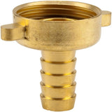 Gardena Raccord de tuyau en laiton, 2 pièces : raccord en laiton de haute qualité, filetage 26,5 mm (G 3/4"), pour tuyaux 1/2" (13 mm) (7140-20)