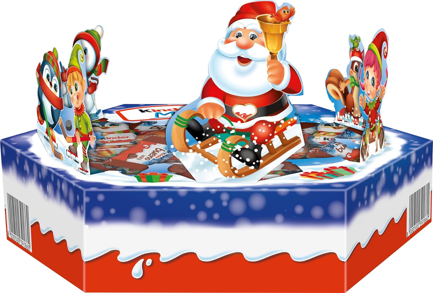 Assiette de Noël Kinder Mix - délicieuses spécialités chocolatées de la gamme Kinder - 143g