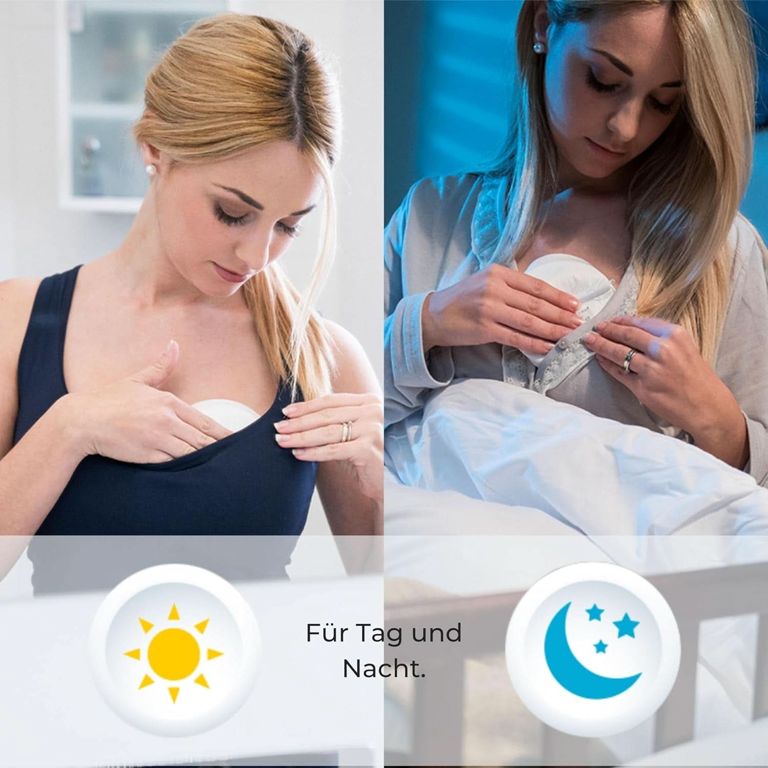 Nuvita 1202 - Absorbants pour l'allaitement de jour et de nuit Accessoires Alimentation et Allaitement Bebe Naty Shop