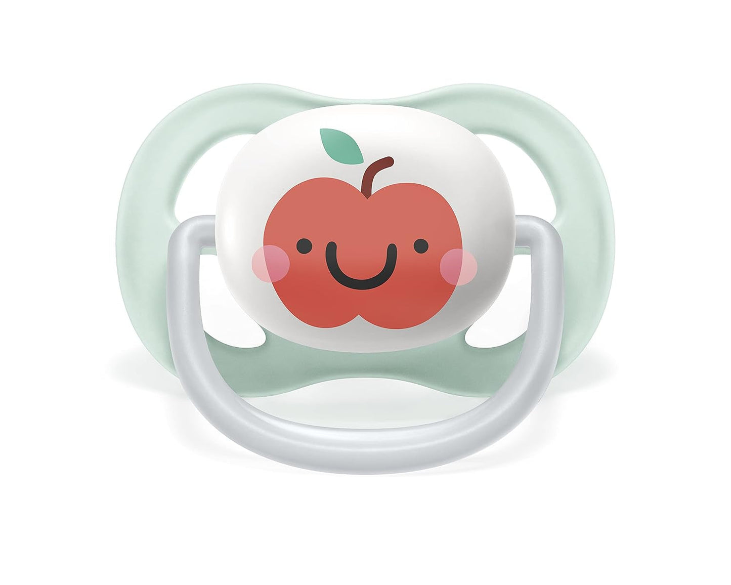 Sucette Philips AVENT ultra air - paquet de 2, sans BPA, respirante, pour bébés de 0 à 6 mois, avec étui de transport et stérilisation, pomme/poire (modèle SCF080/17)