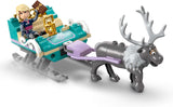LEGO Ç€ Disney La Reine des neiges : l'aventure en traîneau d'Anna, jouet de construction et coffret de jeu fantastique, support en chocolat avec mini-poupées Anna, Kristoff, Olaf et Sven, jouet princesse pour filles à partir de 4 ans 43256 Ensembles de construction Besuche den LEGO-Store