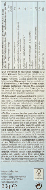 Debeukelaer Decor on Ice - Paquets de gaufres, paquet de 12 (12 x 60g)