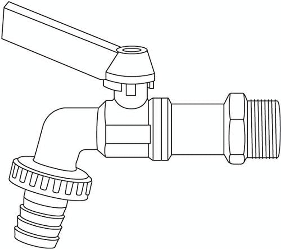 Robinet à boisseau sphérique Gardena : vanne intérieure et extérieure, filetage 26,5 mm (G 3/4"), pour tuyaux 1/2" (13 mm) (7332-20)