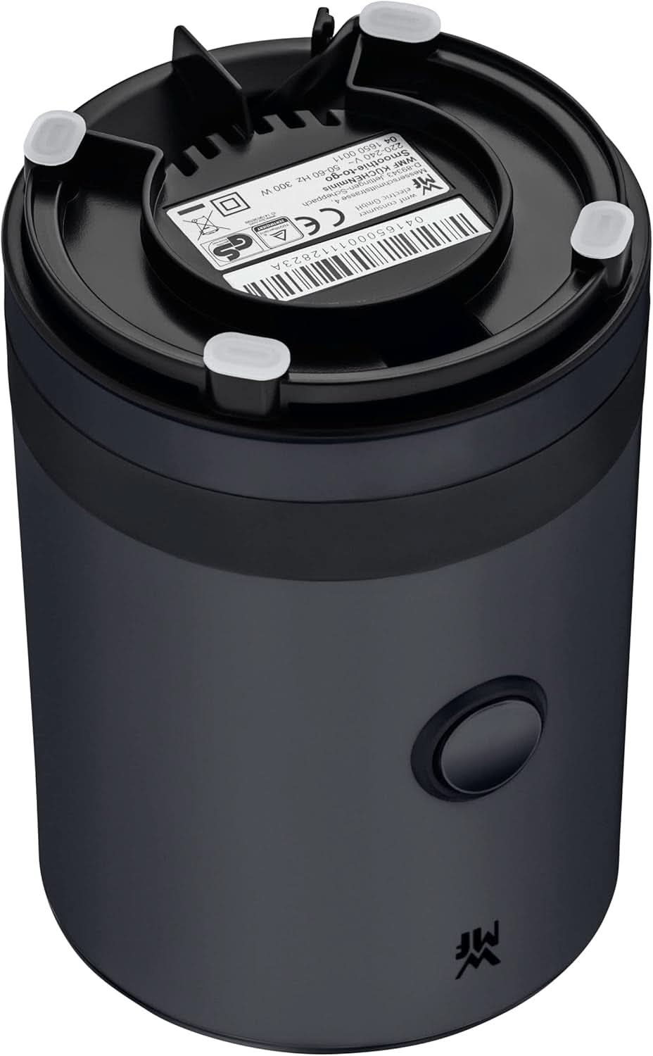 WMF Küchenminis Smoothie-To-Go, Mini batteur sur socle avec deux mixeurs/trinkbehältern 0,6L, Mixer Hochleistungsmixer 300 W, Edelstahl Matt, Schwarz Kitchen Naty Shop