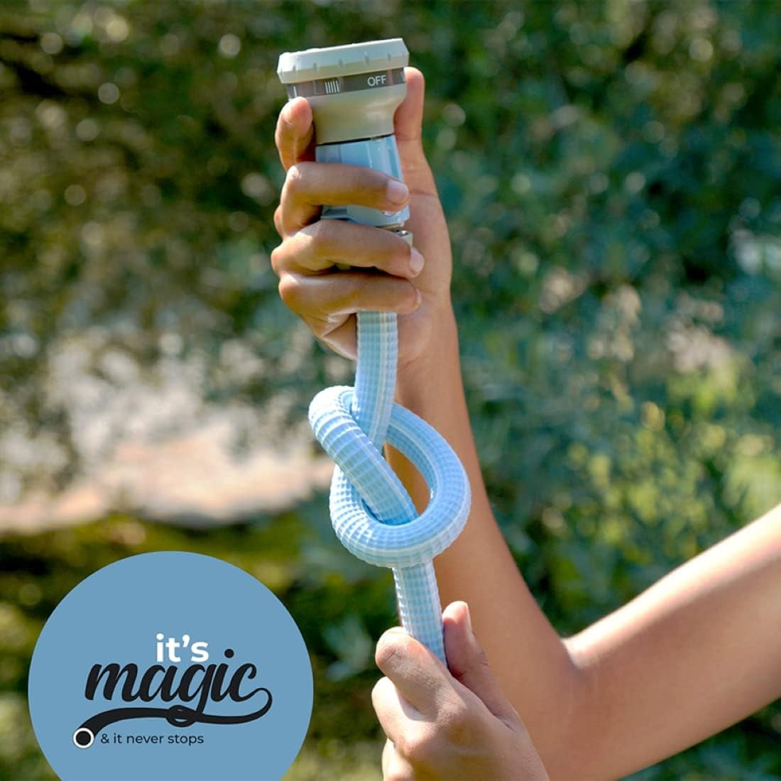 Magic Blue Hose Tuyau d'arrosage extensible de 20 mètres avec sac et buse de pulvérisation