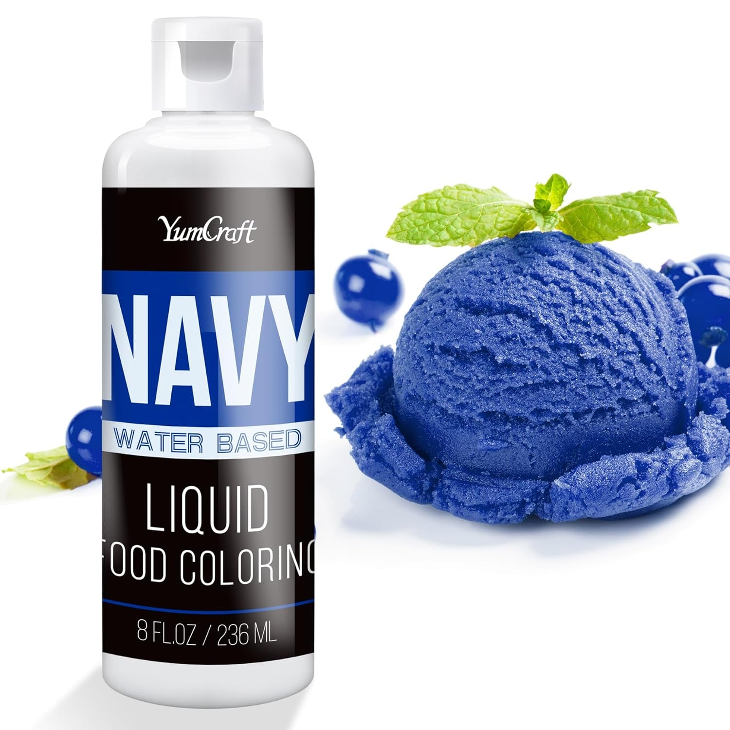 Colorant alimentaire - Colorant alimentaire liquide hautement concentré pour gâteaux, pâtisseries, œufs de Pâques, boissons - Colorant alimentaire sans sucre pour fondant, glaçage, slime, décoration de gâteaux (Velours Rouge, 236 ml)