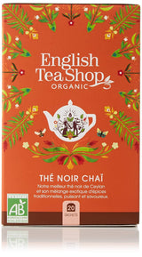 ETS - Thé Noir Chai, Naturland BIO, 20 Sachets de Thé (Pack de 2)