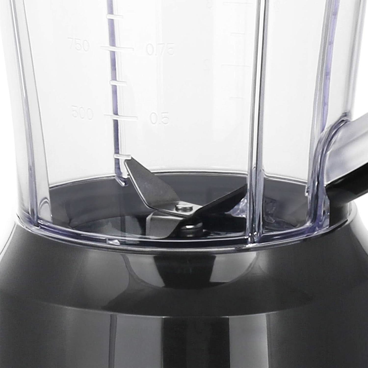 Emerio Standmixer BPA Free Crush Ice Function 1.5L Behälter 2 Geschwindigkeiten + Pulse Funktion Messereinheit Aus Edelstahl Sicherheitsschalter Geschirrspülgeeignet 500 Watt BL-12816.8 Schwarz Bucatarie Naty Shop