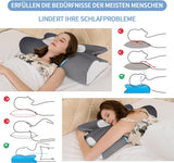 IDEA Oreiller Oreiller en Mousse à Mémoire de Forme, Oreiller Ergonomique Oreiller Orthopédique pour Douleurs Cervicales, Oreiller de Couchage pour Douleurs Latérales du Dos et Abdominales, Oreiller Cervical Oreiller Anti-Ronflement pour Adultes Oreillers Orthopédiques Cervicaux Naty Shop