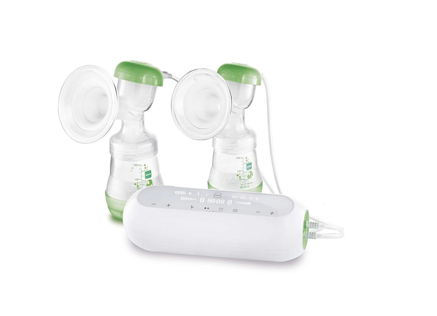 Tire-lait manuel MAM - tire-lait confortable et compact pour le lait maternel comprenant 1 biberon anti-colique MAM Easy Start Accessoires Alimentation et Allaitement Baby Naty Shop Tire-lait double 2 en 1