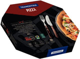Tramontina PIZZA Besteck, ensemble de 8 pièces, pour 4 personnes, bois de rose libre, griffes de bois certifiées Fsc, fête des machines à laver, cuisine Naty Shop