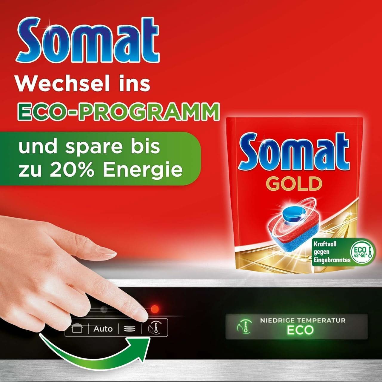 Pastilles pour lave-vaisselle Somat Gold (105 pastilles) Naty Shop Détergents de cuisine