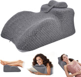 Oreiller de lecture – Oreiller de dos, appui-tête réglable, oreiller de lecture en mousse à mémoire de forme pour lit, oreiller ergonomique pour le dos, le cou et les jambes, oreiller de soutien lombaire