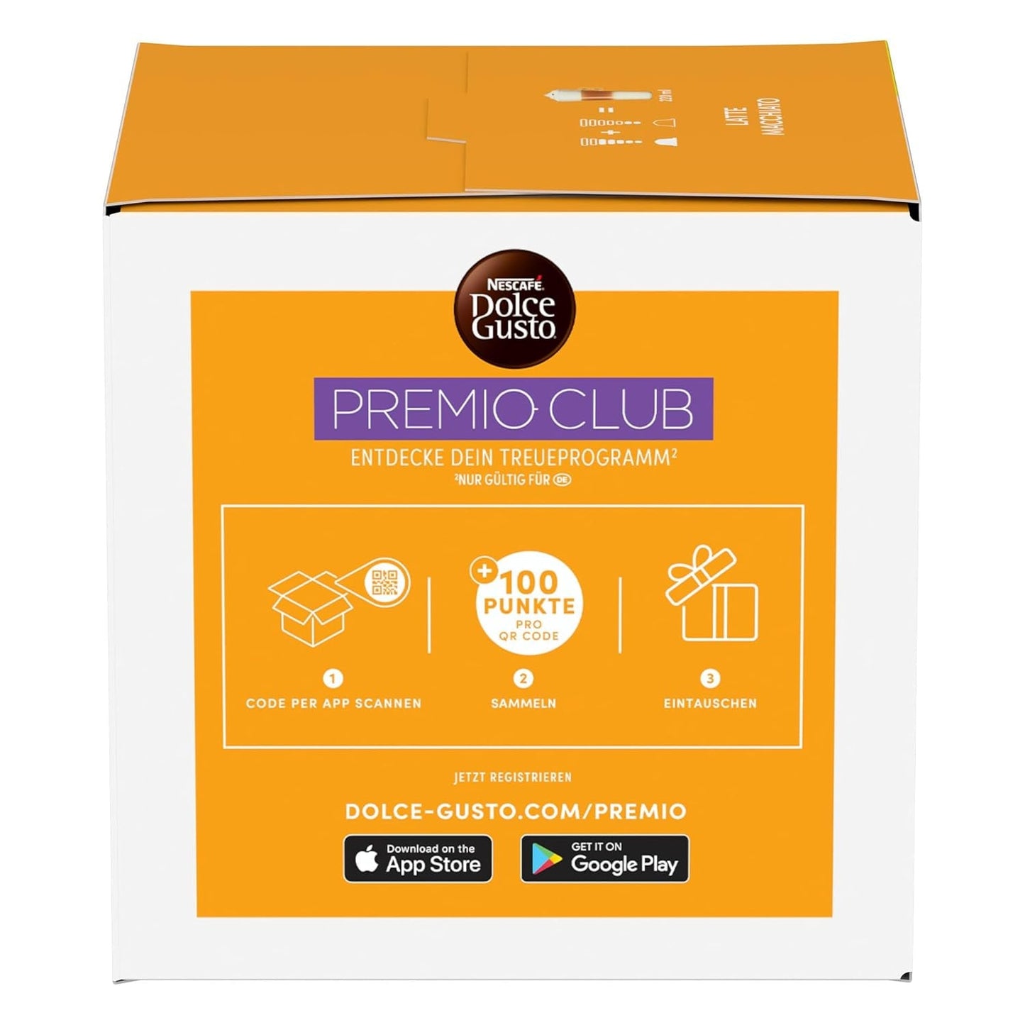 NESCAFÉ DOLCE GUSTO Latte Macchiato Kaffeekapseln 3er Pack (3 x 16 Kapseln)