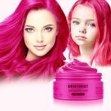 COLAYERIST Cire de teinture capillaire temporaire noire lavable pour hommes et femmes Mascara capillaire pour fête ou cosplay Produits de coloration capillaire sans dégâts Coloration capillaire Naty Shop Rose