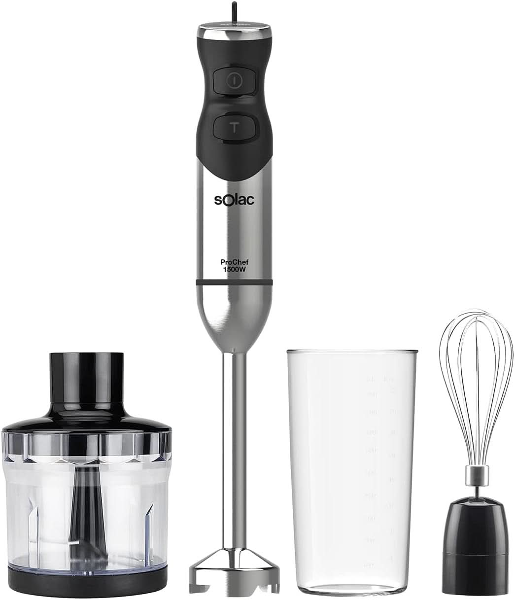 Batteur sur socle Pro Chef 1000, W, Edelstahl Kitchen Naty Shop 1500W | 3 Accessoires