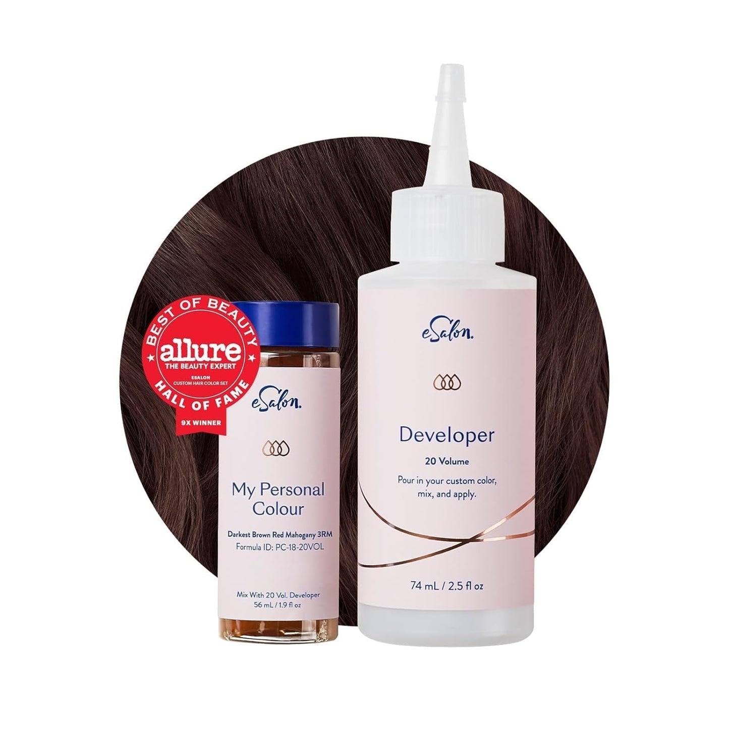 Ensemble de teintures capillaires permanentes, couverture 100 % des gris, coloration maison, 0 % d'ammoniaque, teintures capillaires multidimensionnelles, teintures capillaires professionnelles, Naty Shop, teinture capillaire noir-marron rouge acajou 3Rm