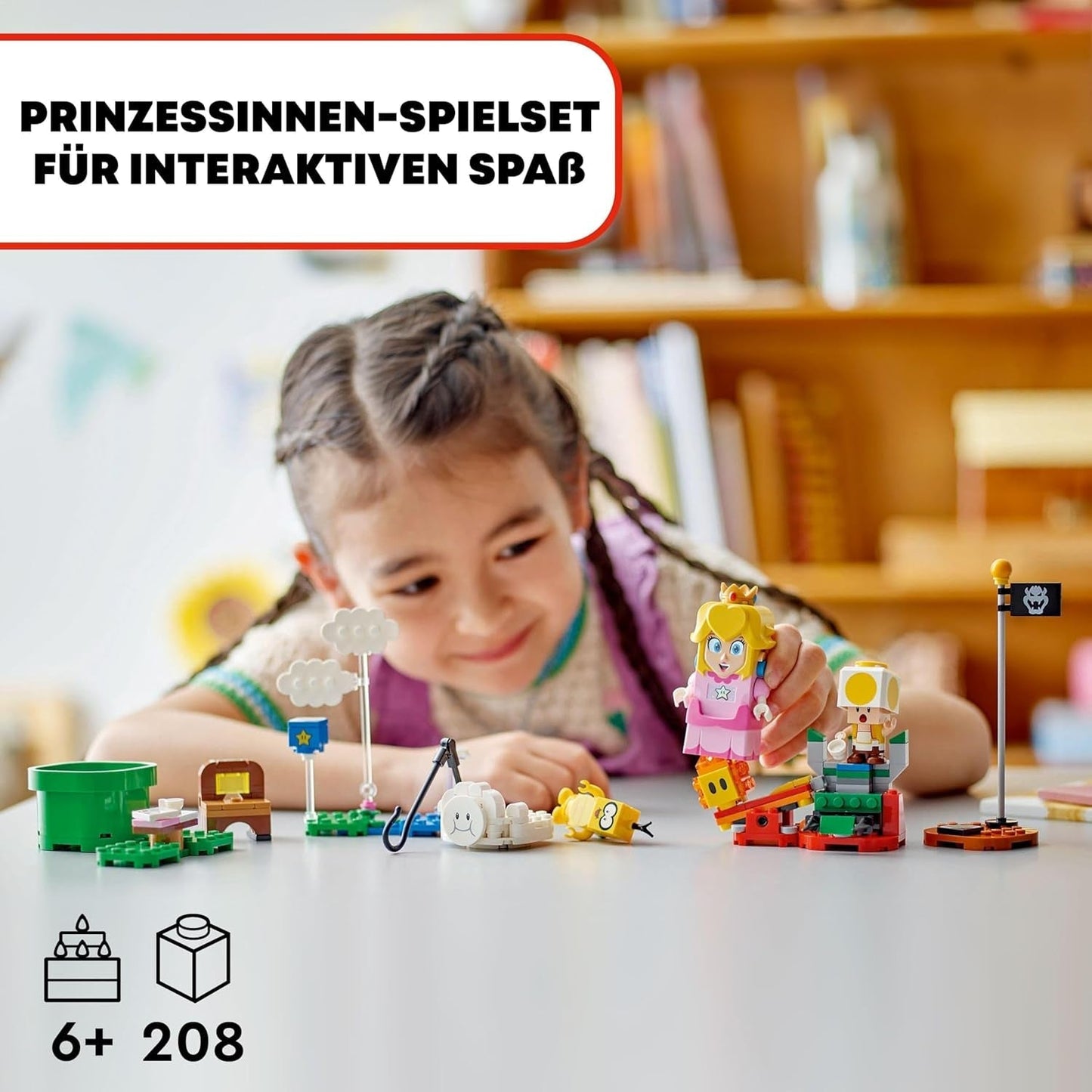 LEGO Super Mario Adventures With Interactive Peach, set de jeu pour enfants avec crapaud jaune, cadeau Nintendo pour garçons, filles et tous les joueurs à partir de 6 ans 71441 Jeux de construction Besuche den LEGO-Store