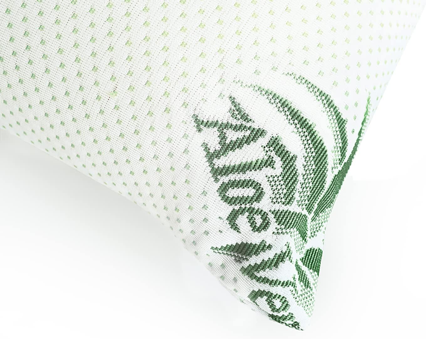 Oreiller ergonomique Mister Sandman 40 x 80, oreiller cervical avec taie d'oreiller à l'aloe vera, oreiller visco parfait pour les dormeurs sur le ventre, sur le dos et sur le côté, oreiller en mousse à mémoire de forme, oreillers orthopédiques cervicaux Naty Shop