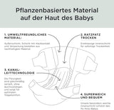 Couches Kit & Kin Premium, taille 4 (9-14 kg), 128 pièces, à base de plantes et hypoallergéniques, protection fiable contre les fuites, végétaliennes et sans cruauté envers les animaux