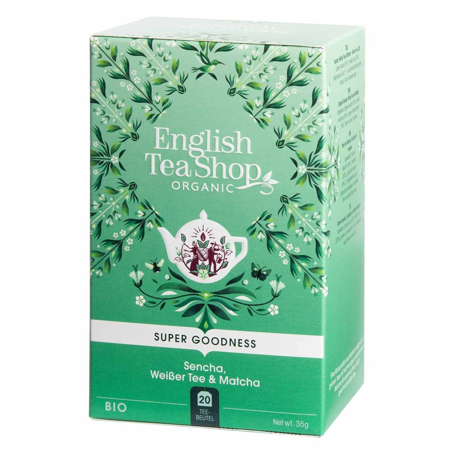 ETS - Sencha, thé blanc et Matcha, BIO, 20 sachets de thé #